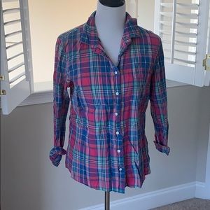 Plaid J Crew button down